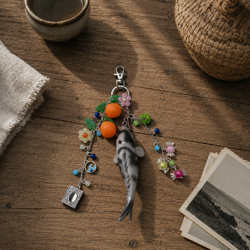 Korean Drama Inspired Tangerine Keychain