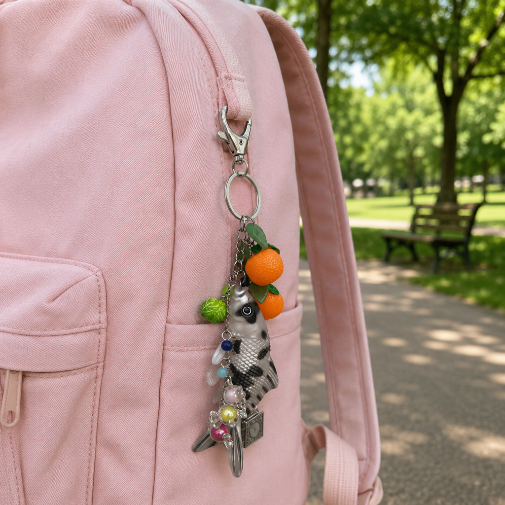 Korean Drama Inspired Tangerine Keychain