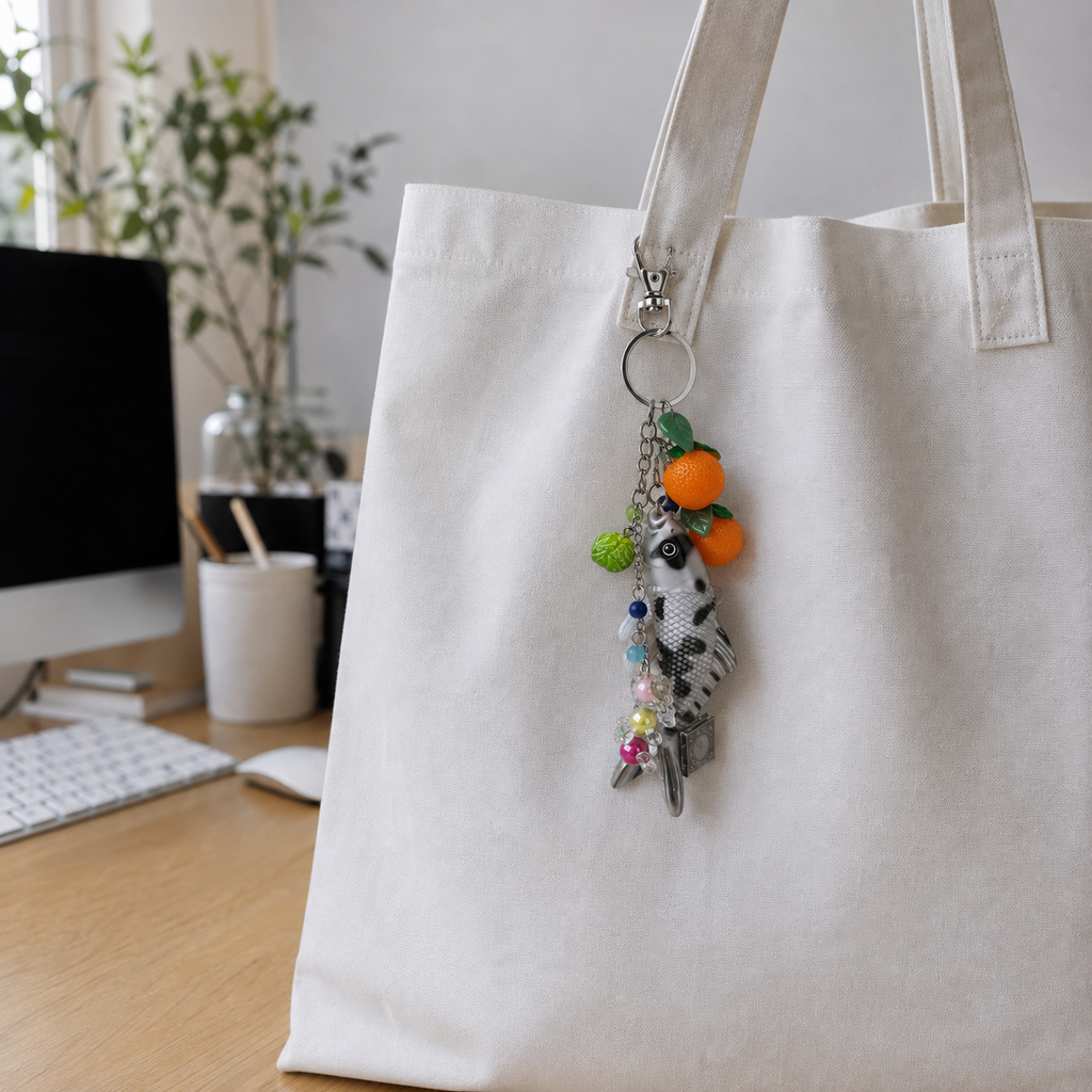 Korean Drama Inspired Tangerine Keychain