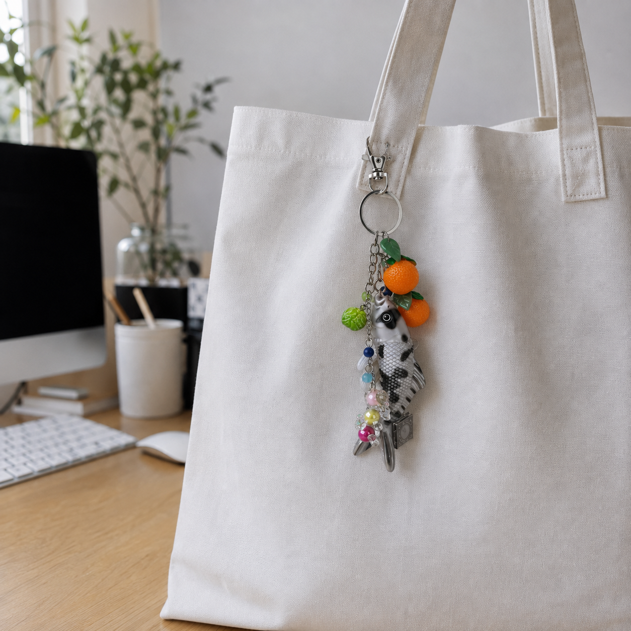Korean Drama Inspired Tangerine Keychain